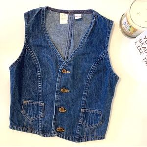 Vintage 90s Wrangler crop denim vest